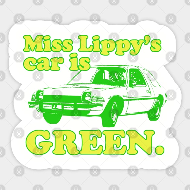 Miss Lippy's Car Sticker by PopCultureShirts